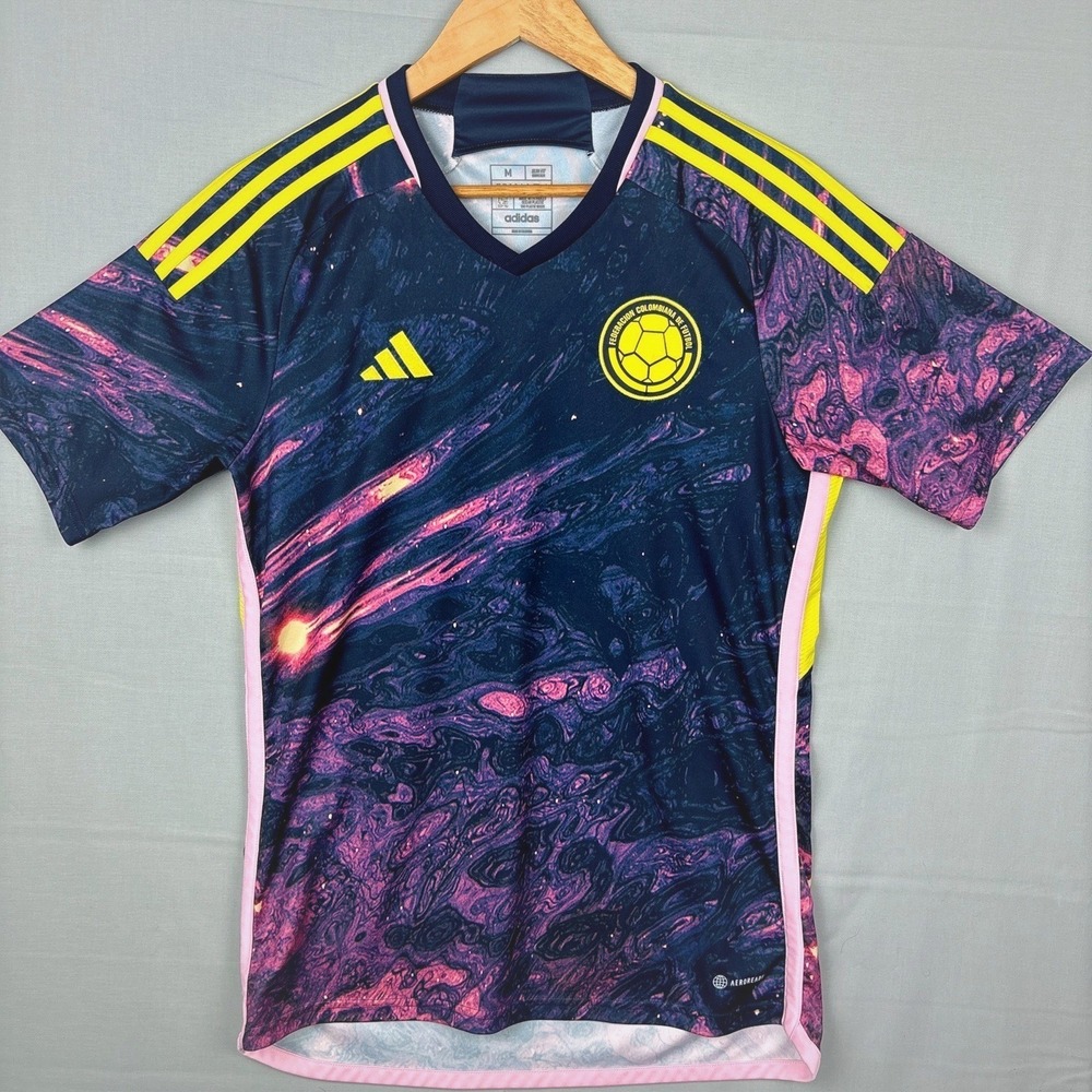 Adidas 2023 Colombia Womens National Team Away Soccer Jersey Medium Slim Fit